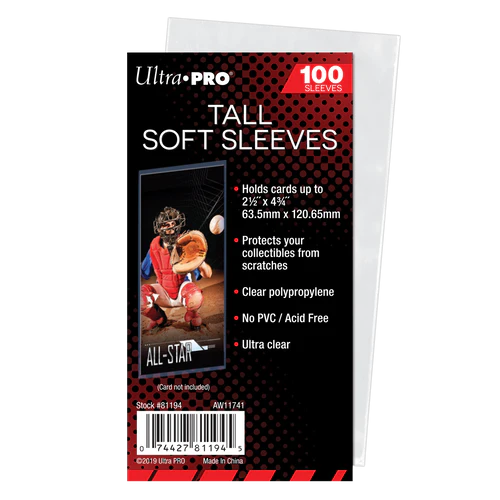 Sleeves Tall Card Soft Sleeves UltraPro (100uni) -