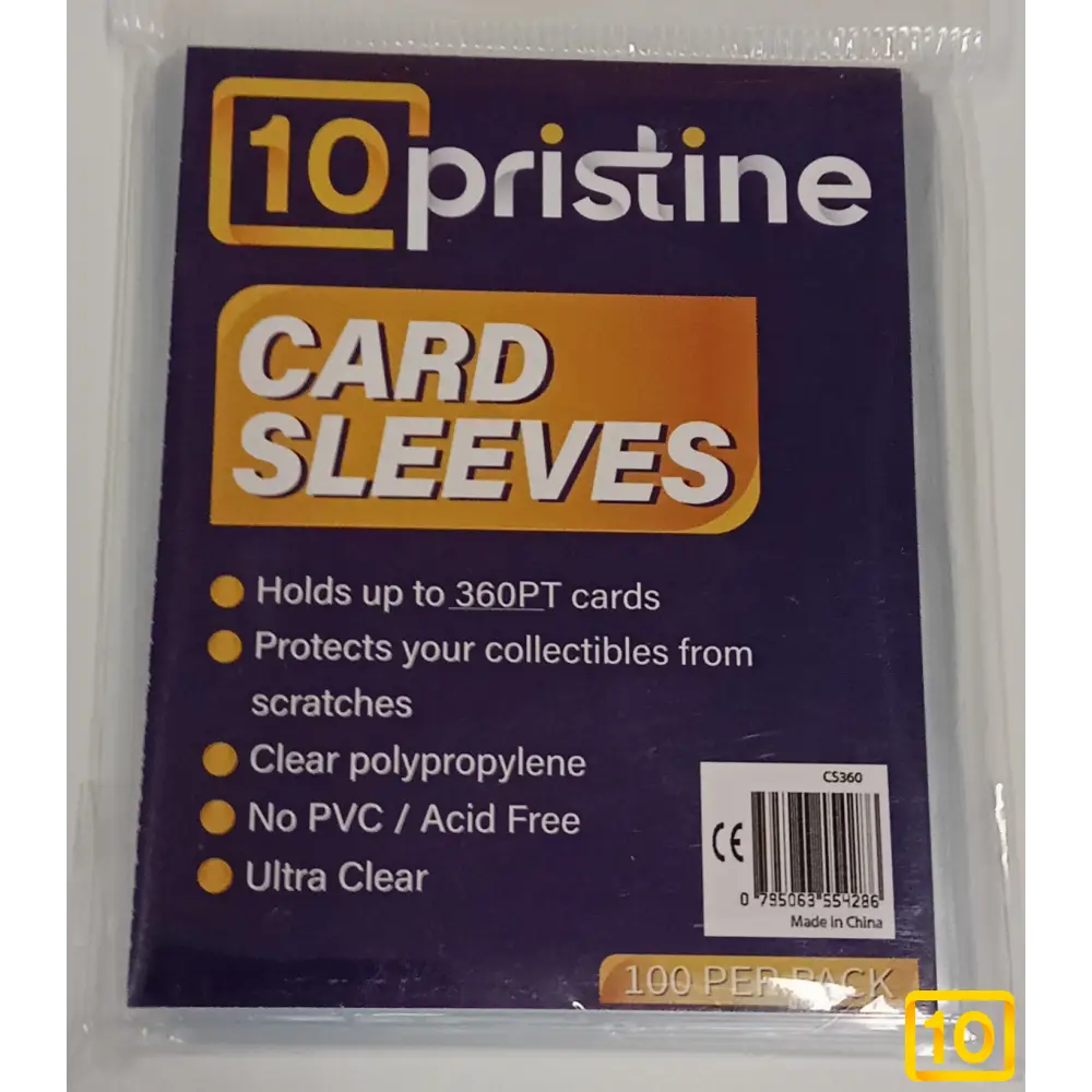 Sleeves 10Pristine Regular 35pt 100pcs Sleeves 10Pristine Regular 35pt 100pcs