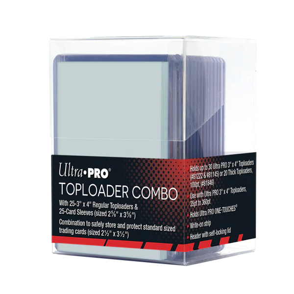 Toploader Combo Ultrapro 25 Toploader & 25 Sleeves + Box10pristine