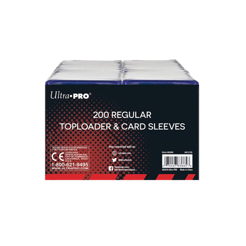 Toploader Ultra pro Regular 200 Piezas & 200 Sleeves -