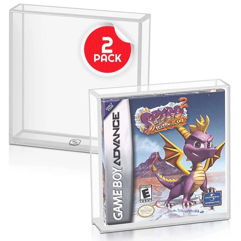 Evoretro Funda Acrilica Protector Designed for (GB/GBA) Game Box - 2 Pack
