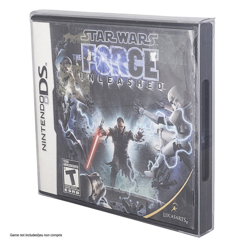 Evoretro Funda Caja de PET pack de 25 Protector para Nintendo DS Games