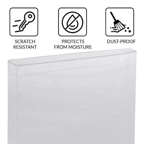 Evoretro Funda Caja de PET pack de 25 Protector para Nintendo DS Games