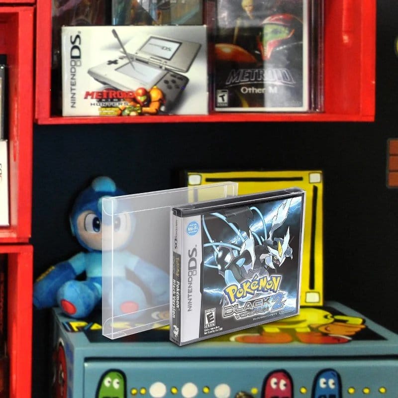 Evoretro Funda Caja de PET pack de 25 Protector para Nintendo DS Games