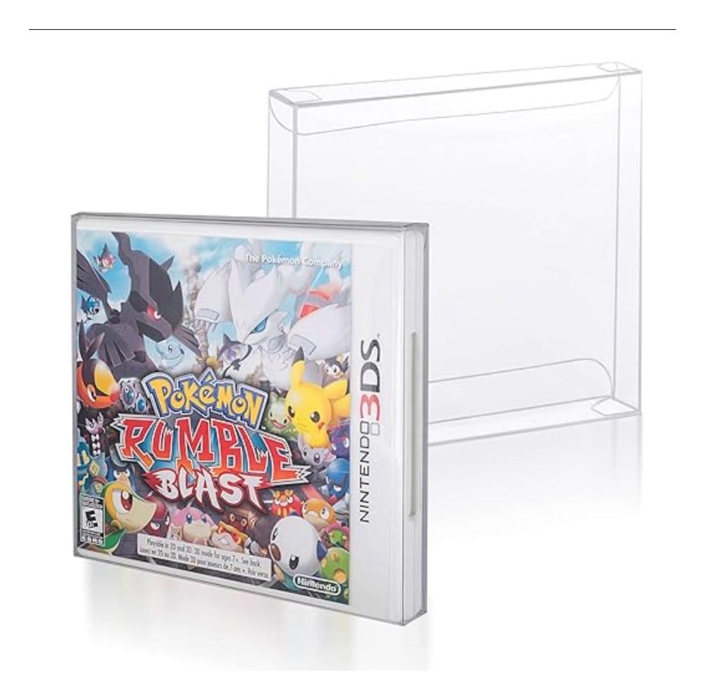 Evoretro Funda Caja de PET pack de 25 Protector para 3DS (NTSC) Games