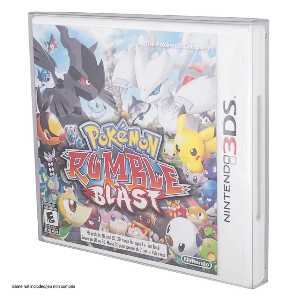 Evoretro Funda Caja de PET pack de 25 Protector para 3DS (NTSC) Games