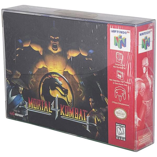 Evoretro Funda Nintendo N64 SNES Super Nintendo (Game Box) PET Protectors - Pack of 25