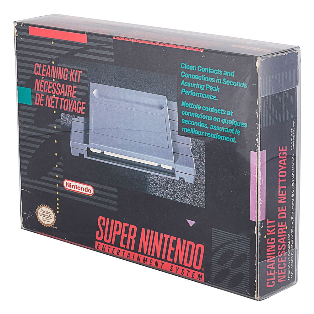 Evoretro Funda Nintendo N64 SNES Super Nintendo (Game Box) PET Protectors - Pack of 25