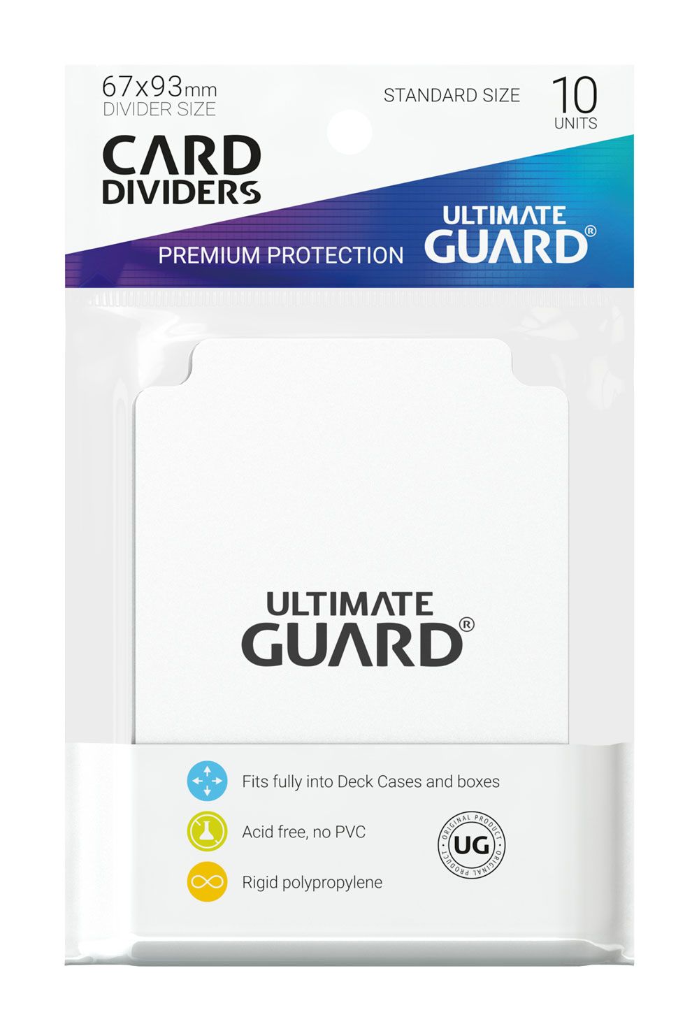 Ultimate Guard Card Dividers Tarjetas Separadoras Blanco (10pcs)