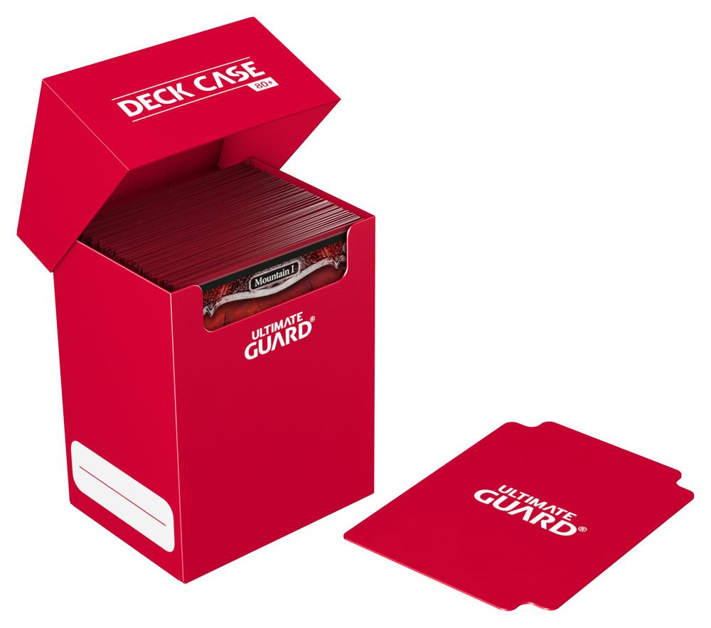 Caja Ultimate Guard Deck Case 80+ Caja de Cartas Tamaño Estándar Rojo