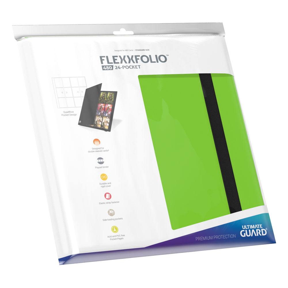 Archivador Ultimate Guard Flexxfolio 480 - 24-Pocket (Quadrow) - Verde Claro
