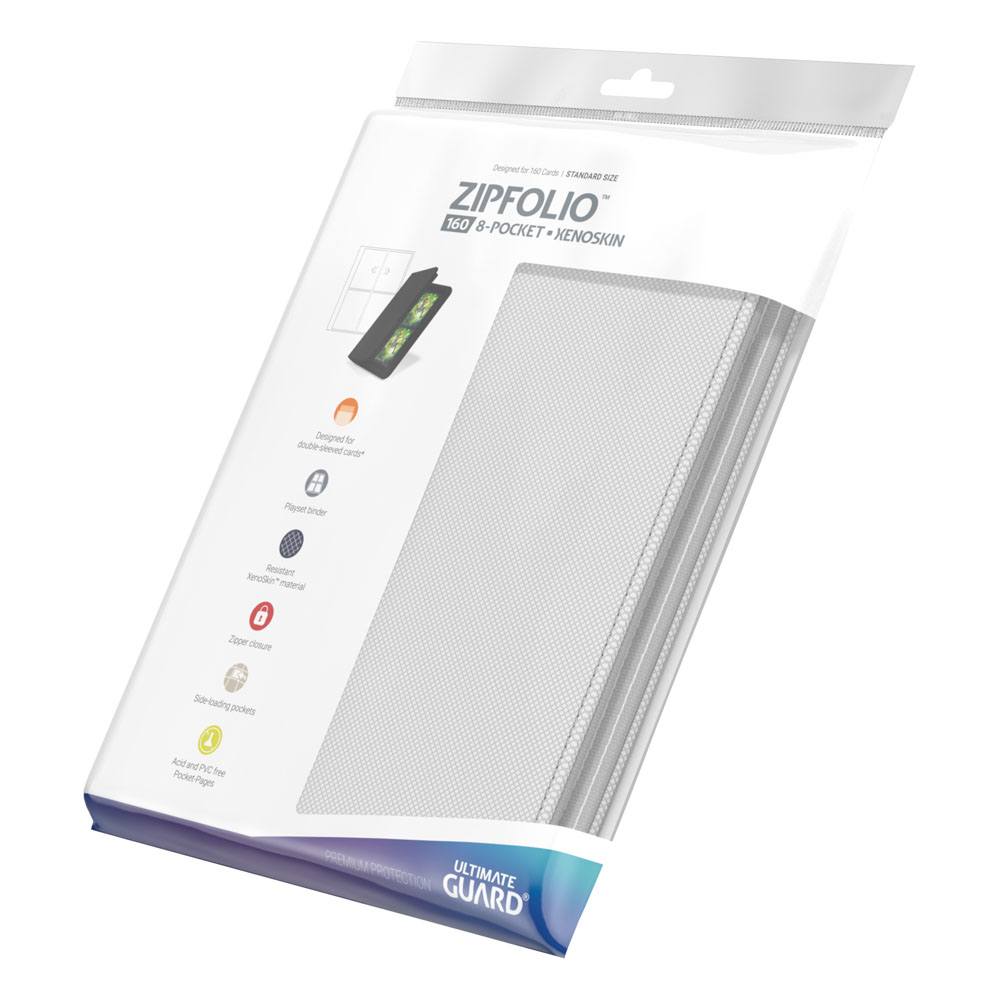 Archivador Ultimate Guard Zipfolio 160 - 8-Pocket XenoSkin Blanco