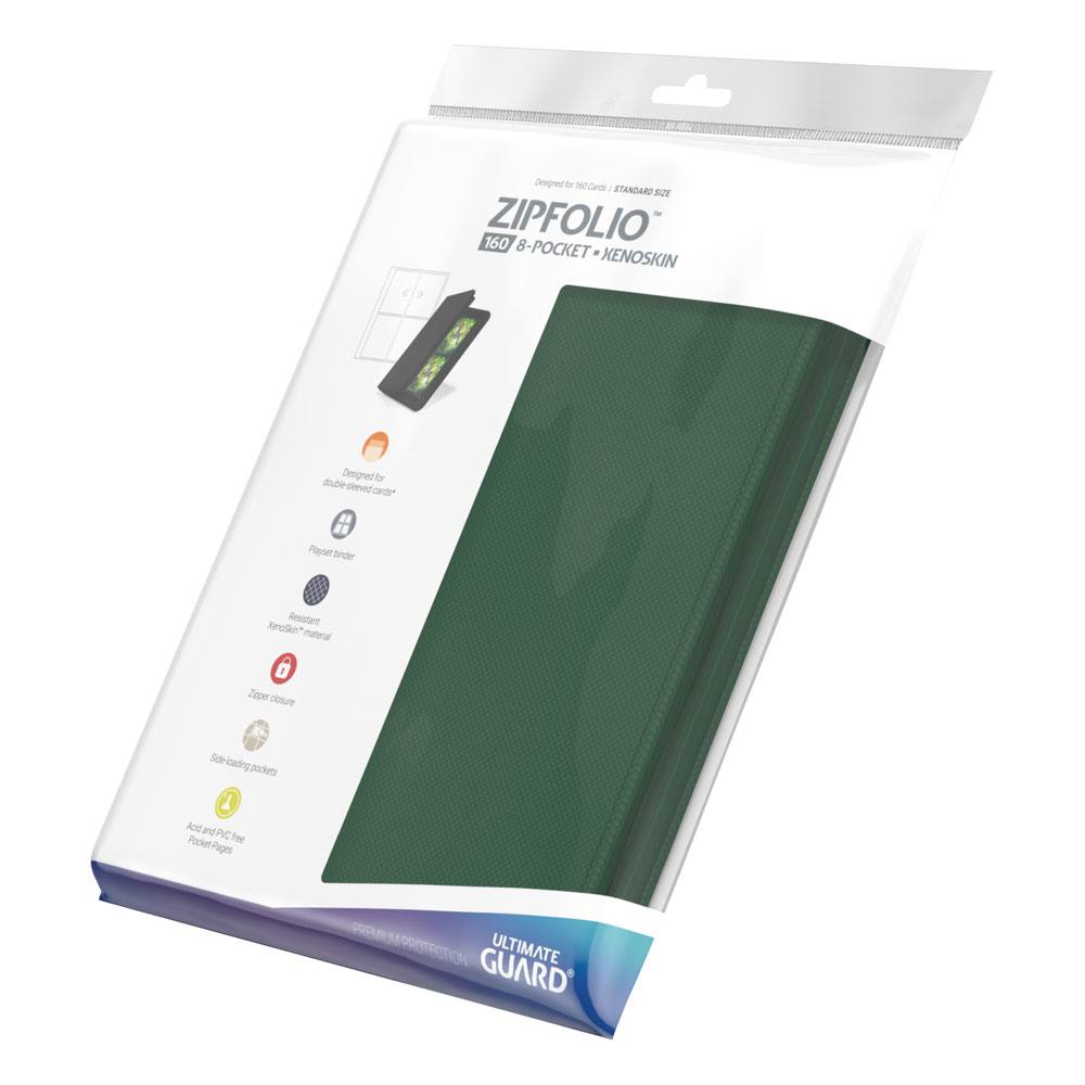 Archivador Ultimate Guard Zipfolio 160 - 8-Pocket XenoSkin Verde