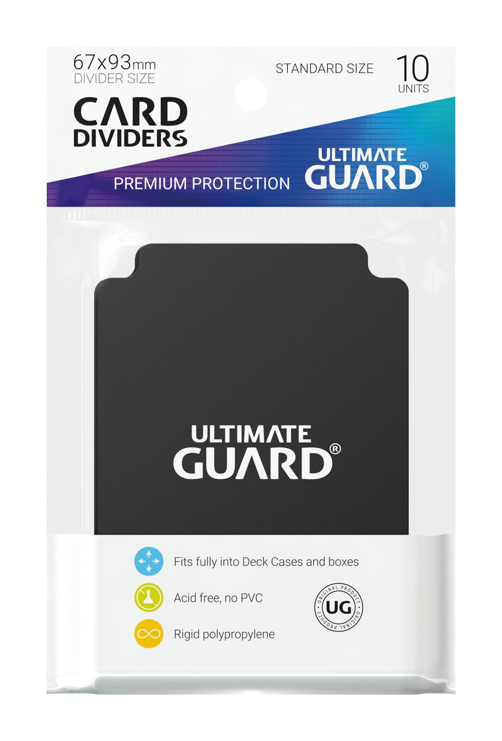Ultimate Guard Card Dividers Tarjetas Separadoras Negro (10pcs)