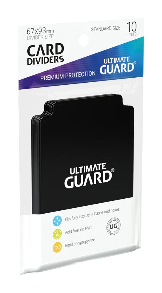 Ultimate Guard Card Dividers Tarjetas Separadoras Negro (10pcs)