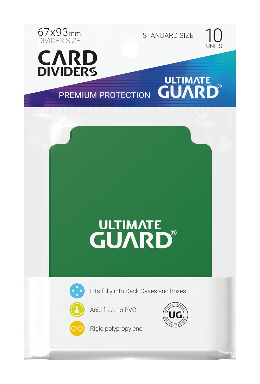Ultimate Guard Card Dividers Tarjetas Separadoras Verde (10pcs)