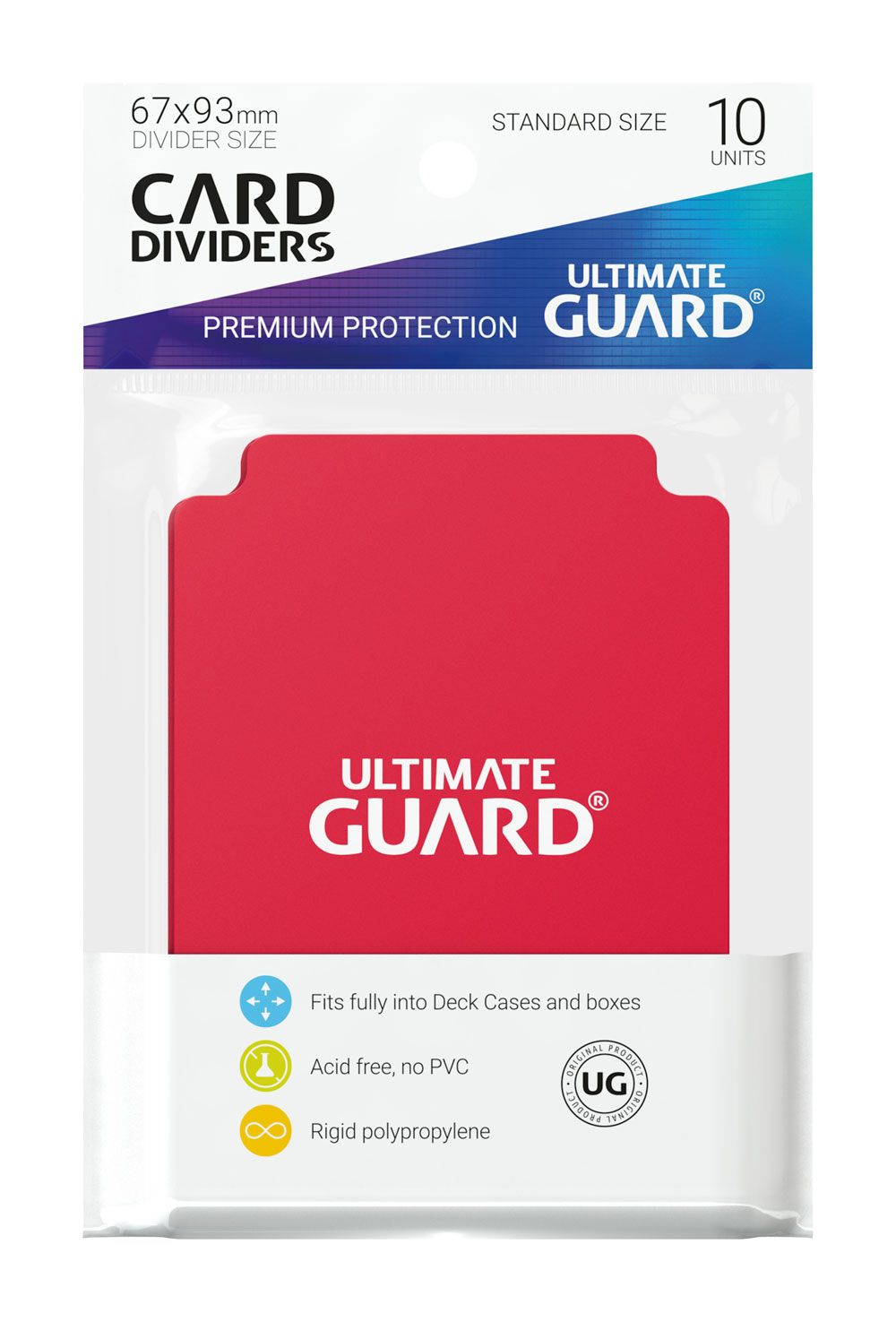 Ultimate Guard Card Dividers Tarjetas Separadoras Rojo (10pcs)