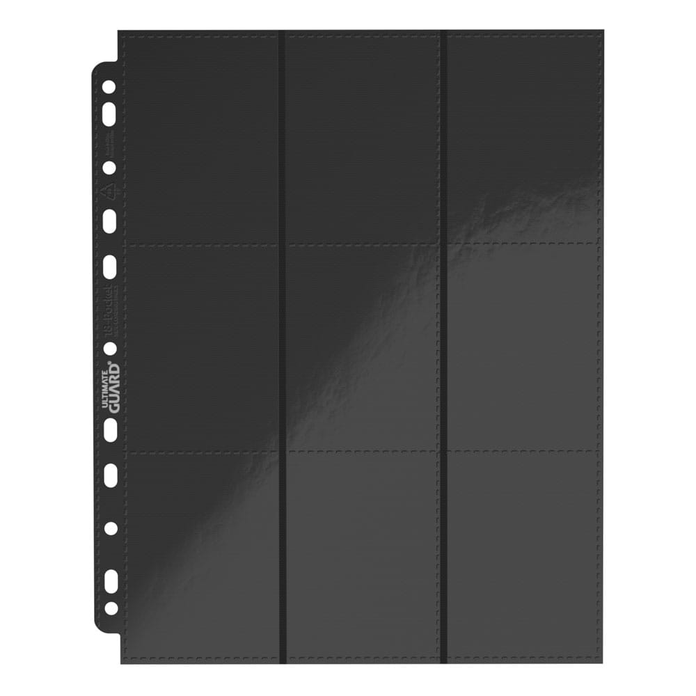 Hoja 18 Bolsillos Pages Side-Loading Negro Ultimate Guard (10pcs)