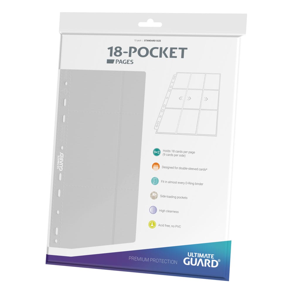 Hoja 18 Bolsillos Pages Side-Loading Blanco Ultimate Guard (10pcs)