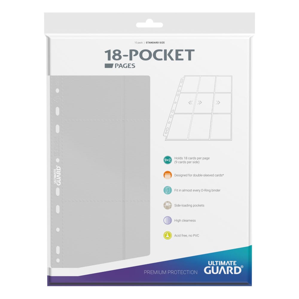 Hoja 18 Bolsillos Pages Side-Loading Blanco Ultimate Guard (10pcs)