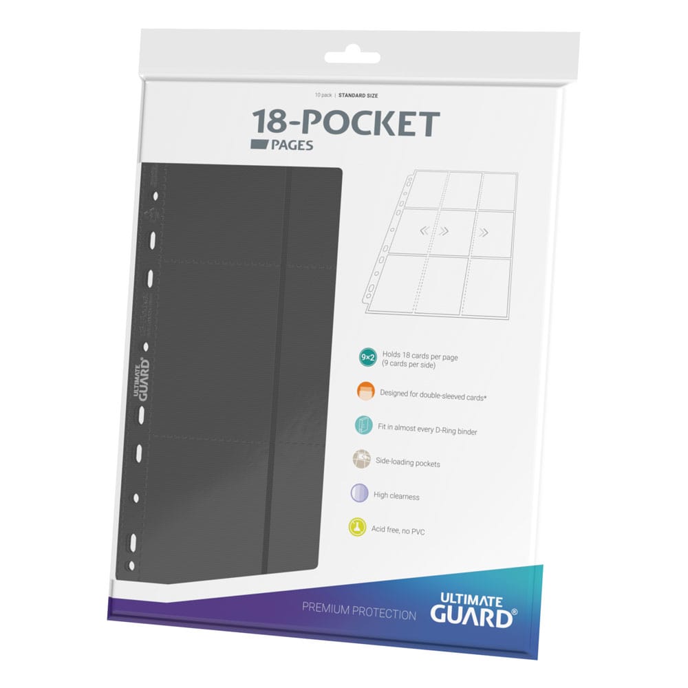 Hoja 18 Bolsillos Pages Side-Loading Gris Ultimate Guard (10pcs)