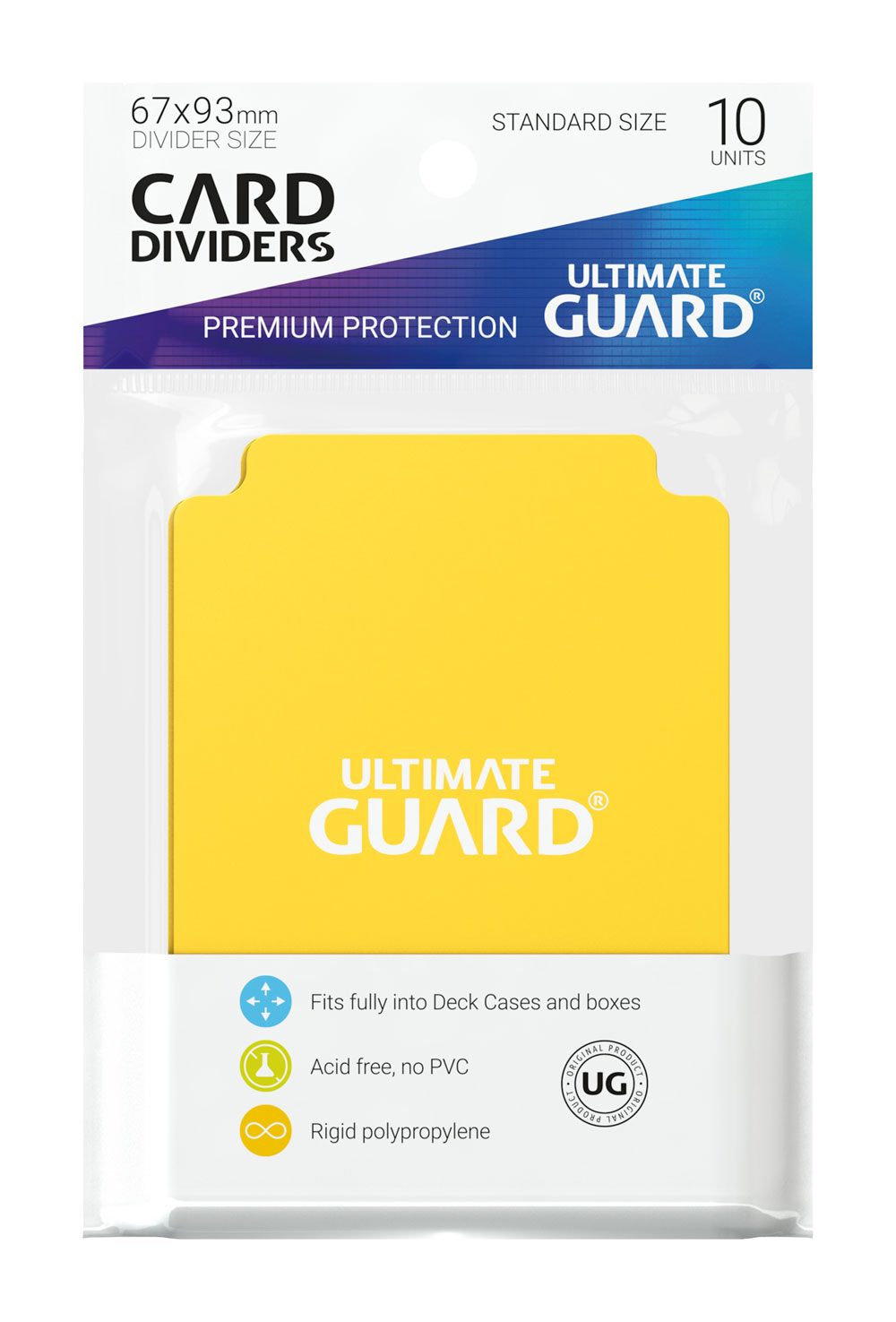Ultimate Guard Card Dividers Tarjetas Separadoras Amarillo (10pcs)