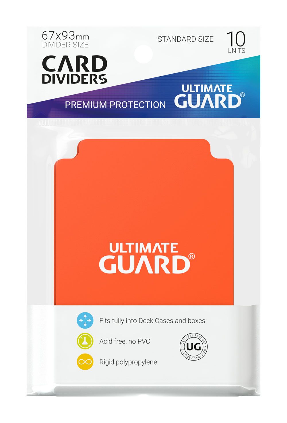 Ultimate Guard Card Dividers Tarjetas Separadoras Naranja (10pcs)