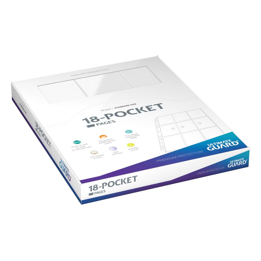 Hoja 18 Bolsillos Pages Side-Loading Blanco Ultimate Guard (50pcs)