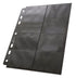 Hoja 14 Bolsillos Compact Pages Tamaño Estándar & Mini American Side-Loading Negro Ultimate Guard (10pcs)