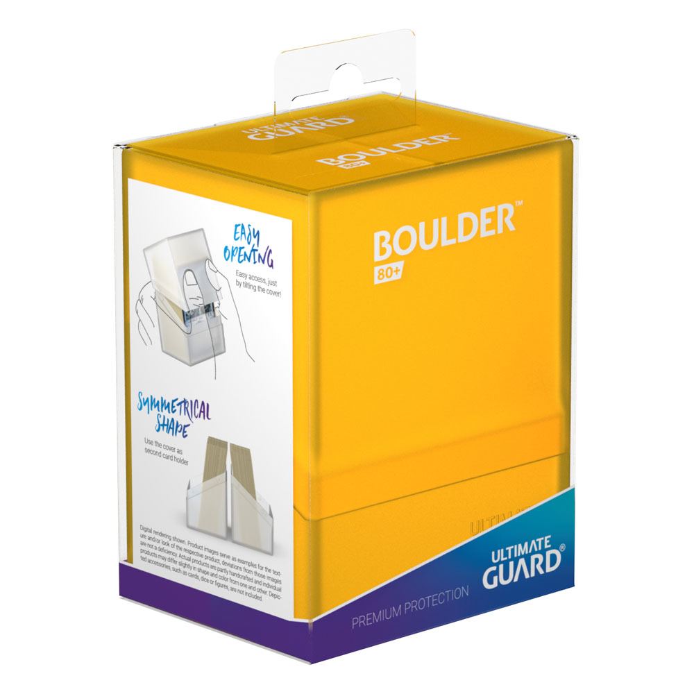 Caja Ultimate Guard Boulder Deck Case 80+ Tamaño Estándar Ámbar