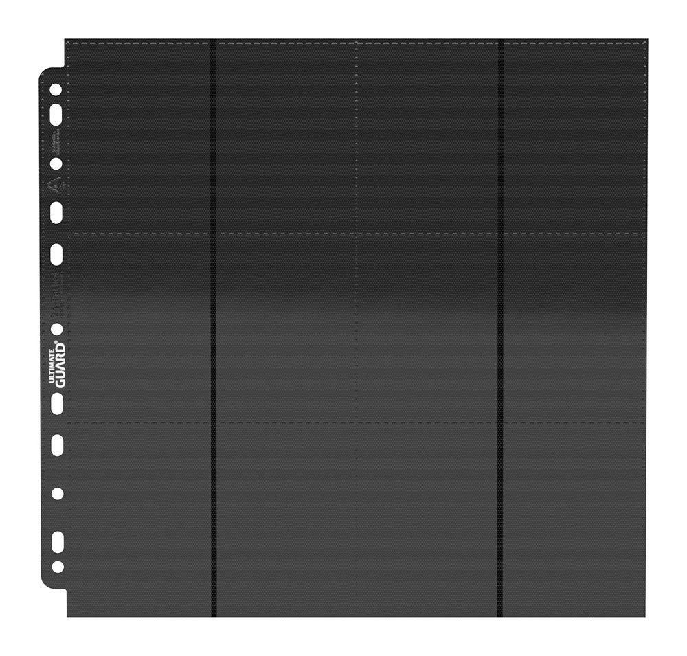 Hoja 24 Bolsillos Ultimate Guard 24-Pocket QuadRow Pages Side-Loading (10) - Black