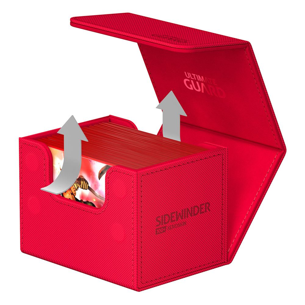 Caja Ultimate Guard Sidewinder 100+ XenoSkin Monocolor Rojo