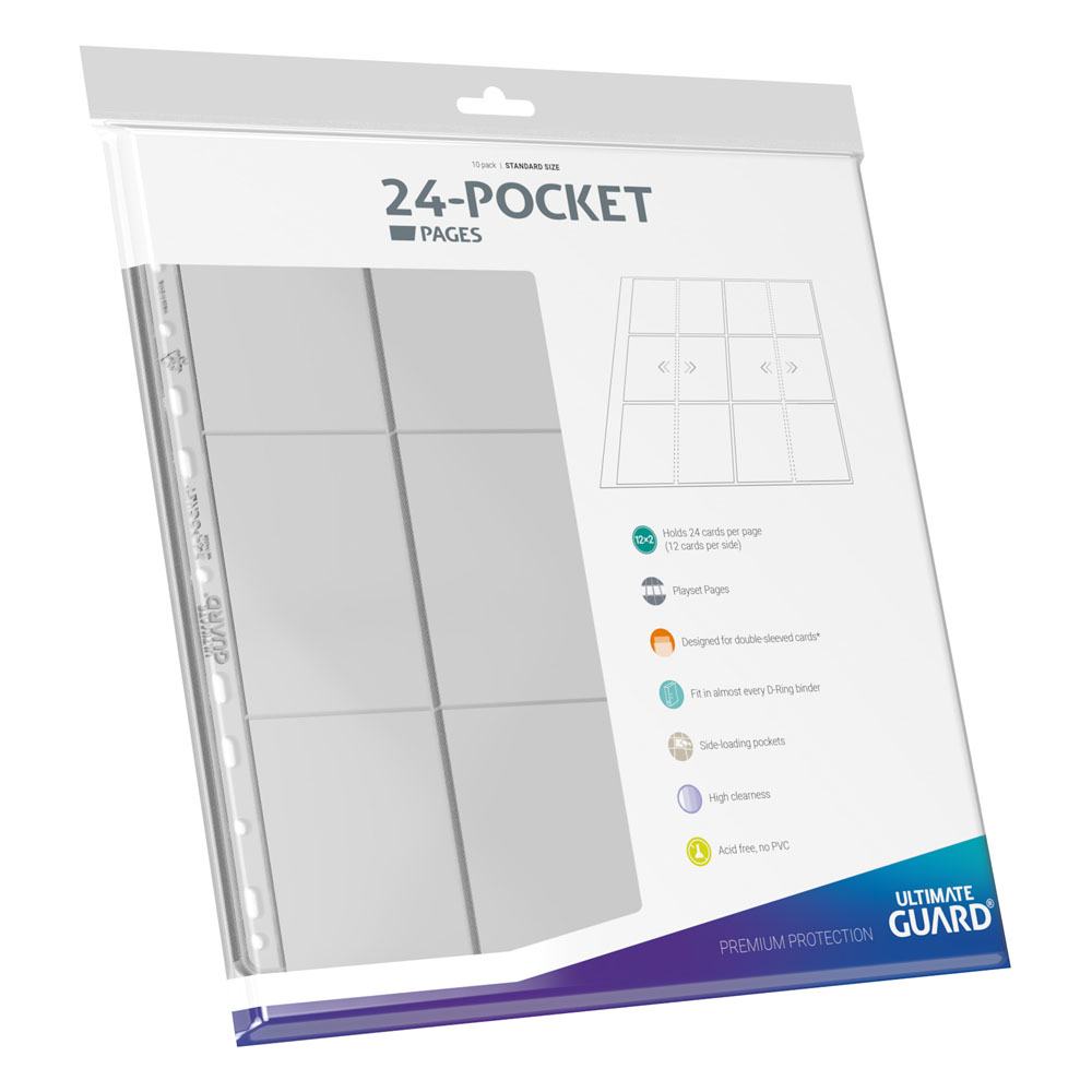 Hoja 24 Bolsillos Ultimate Guard 24-Pocket QuadRow Pages Side-Loading Transparente (10)