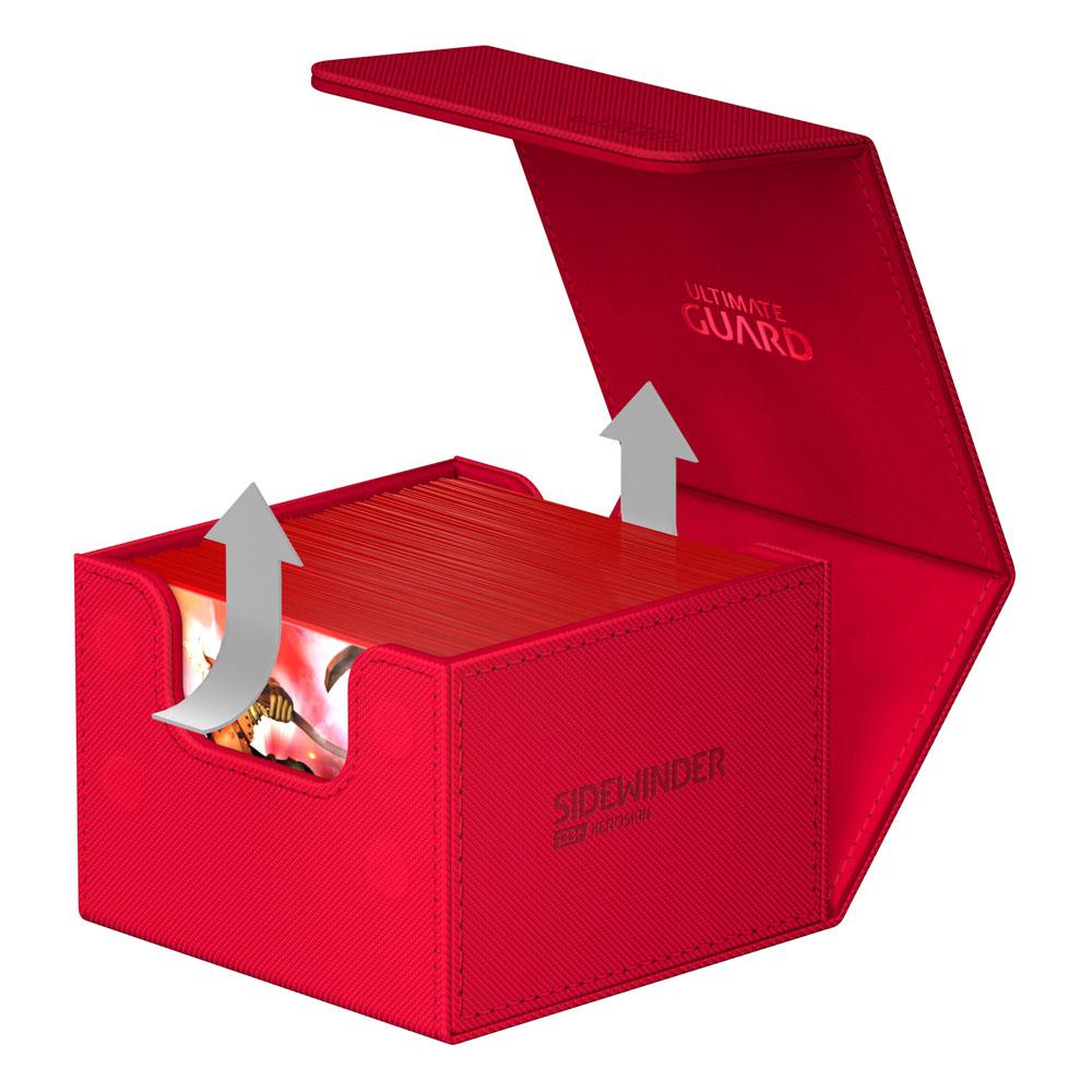 Caja Ultimate Guard Sidewinder  133+ XenoSkin Monocolor Rojo