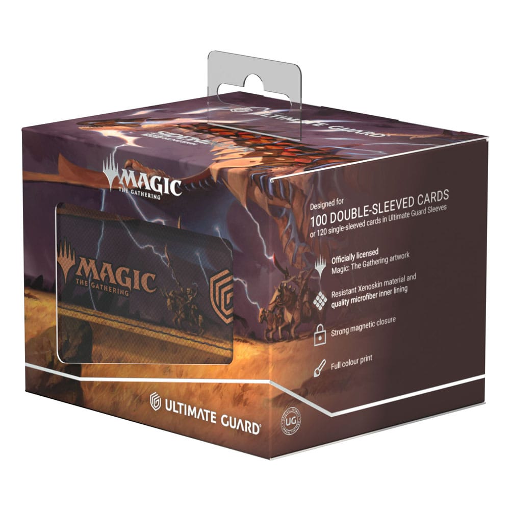 Caja Ultimate Guard Sidewinder 100+ Xenoskin Magic: The Gathering "Tarkir: Dragonstorm" Ghostfire - Neriv, Heart of the Storm