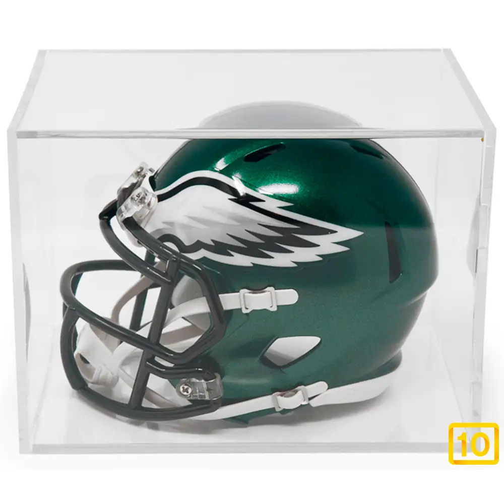 Expositor Mini-Helmet Clear Square Display Case Ballqube - 10pristine