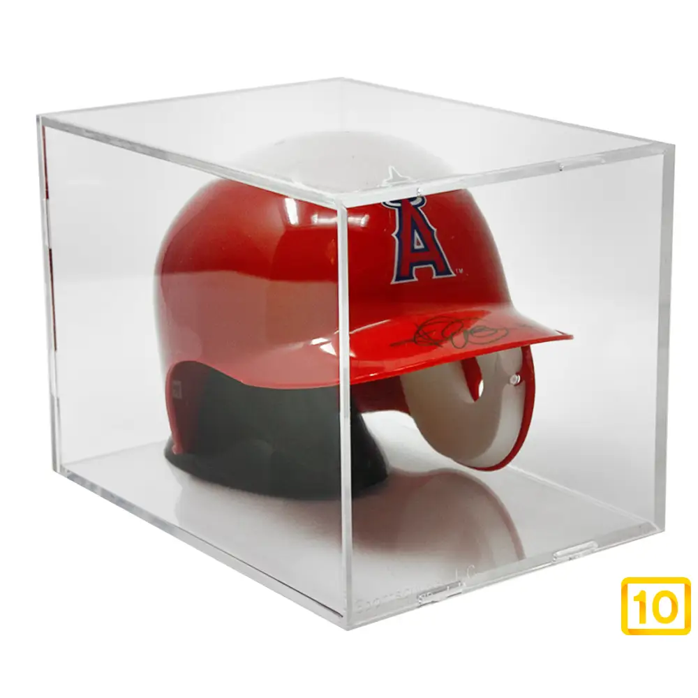 Expositor Mini-Helmet Clear Square Display Case Ballqube - 10pristine