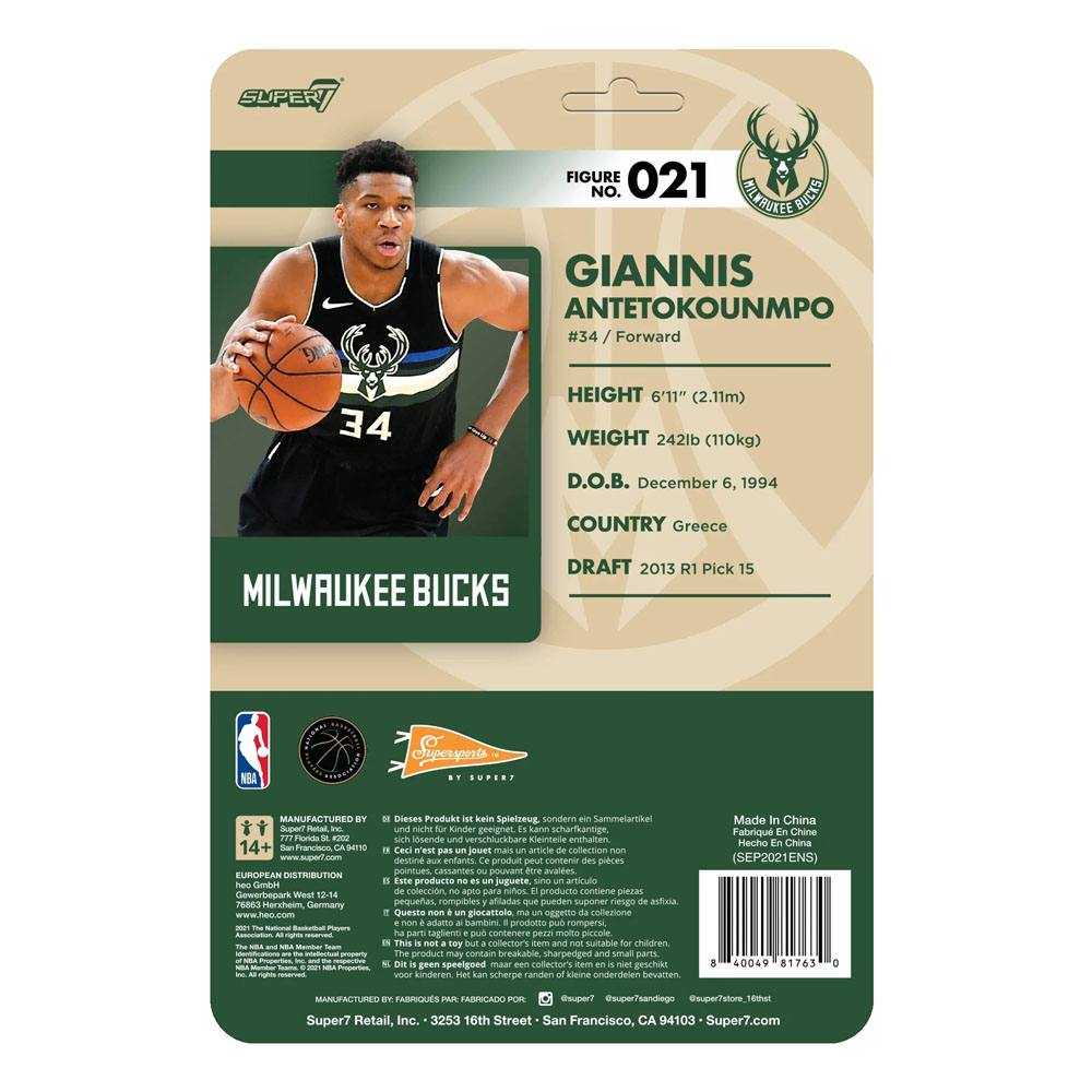 Figura NBA Figura ReAction Wave 3 Giannis Antentokuompo (Bucks) [Black10pristine