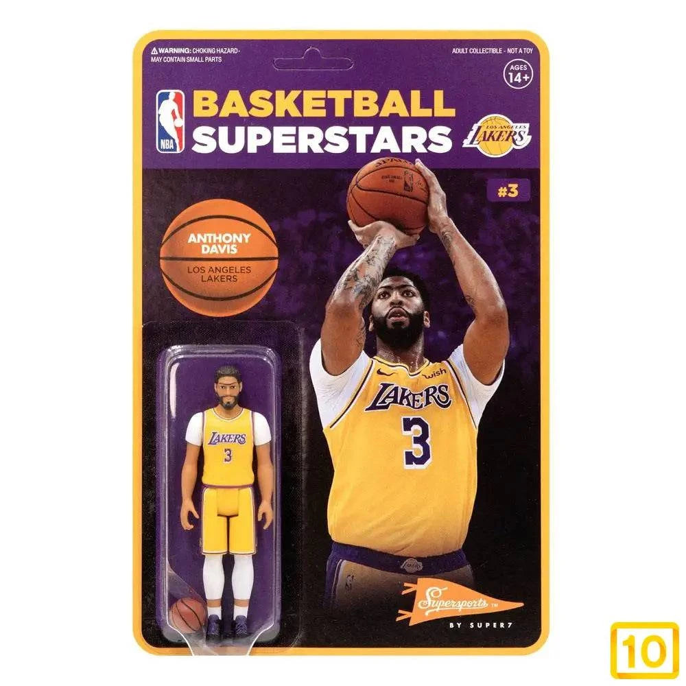 Figura SUPER7 NBA ReAction Wave 1 Anthony Davis (Lakers) 10 cm - 10pristine