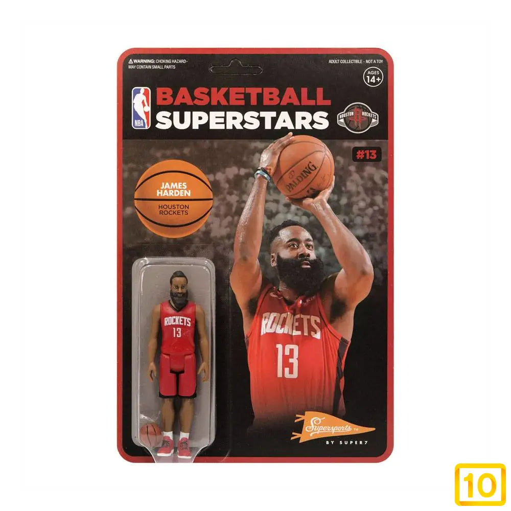 Figura SUPER7 NBA Reaction Wave 1 James Harden Rockets 10cm - 10pristine
