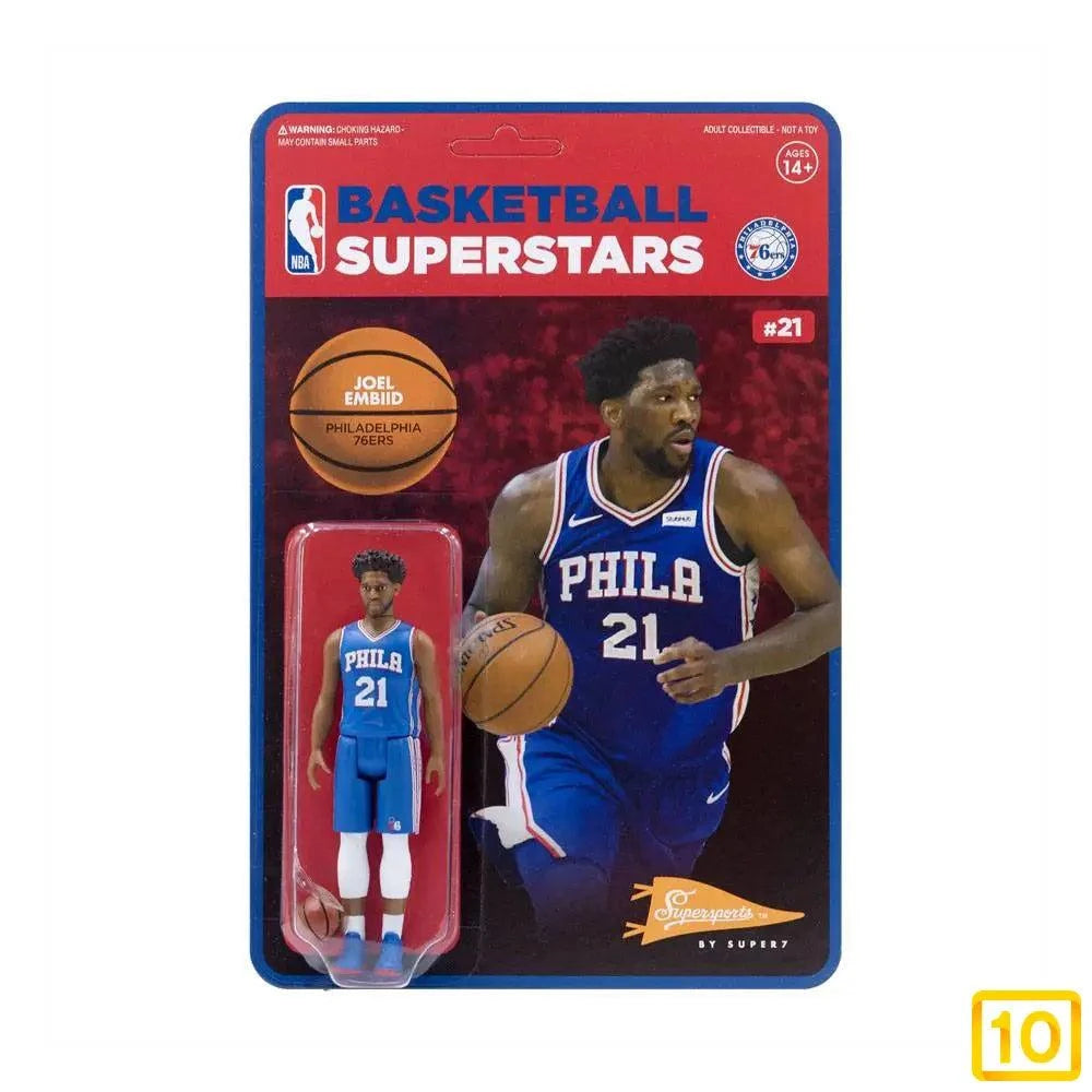 Figura SUPER7 NBA ReAction Wave 1 Joel Embiid (76ers) 10 cm - 10pristine