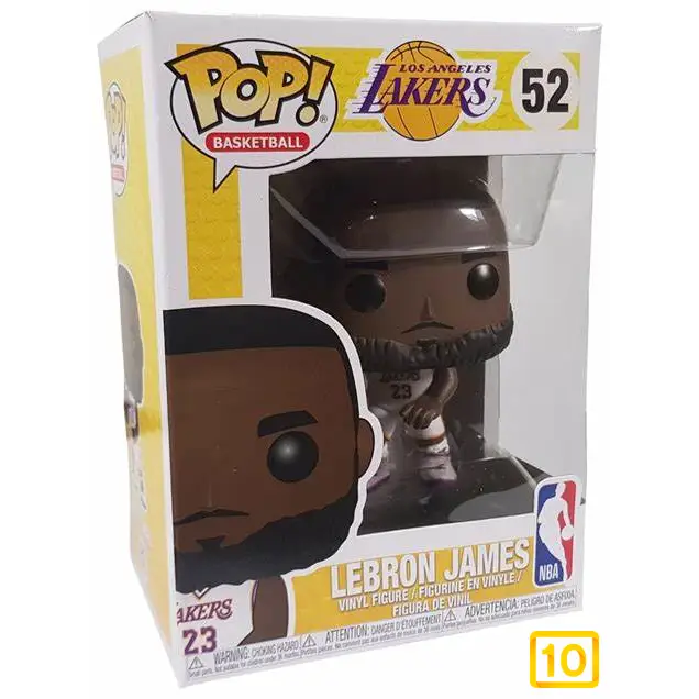 Funko NBA POP! Sports Vinyl Figura LeBron James White Uniform (Lakers)10pristine