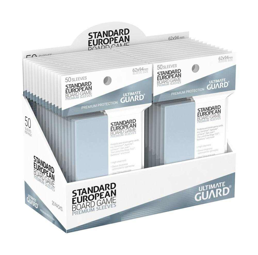 Sleeves Cartas del Juego de Mesa Standard European Ultimate Guard (50p10pristine