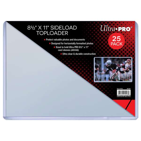 Toploader UltraPro 8-1/2" x 11" Side Load Horizontal 25pcs10pristine