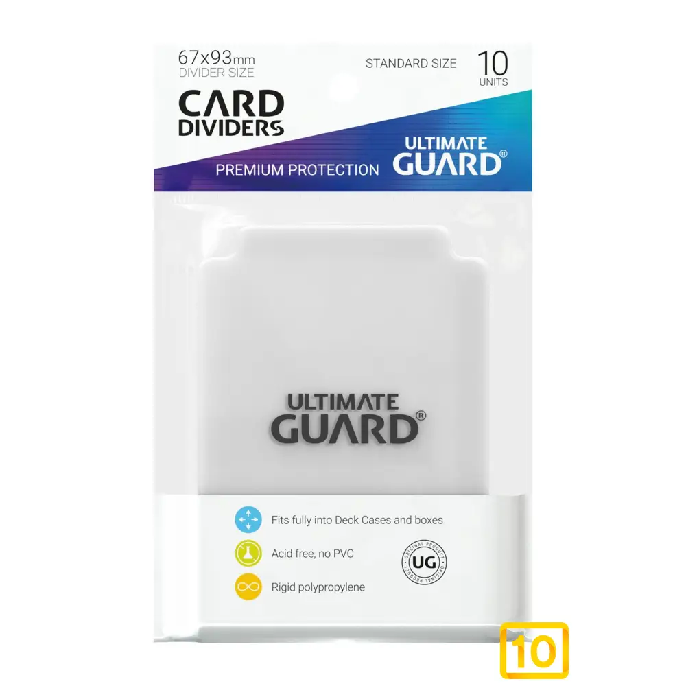 Ultimate Guard Card Dividers Tarjetas Separadoras Transparente (10 Pie10pristine